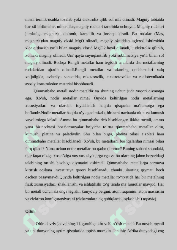 QIMMATBAXO METALLAR BOZORI 8