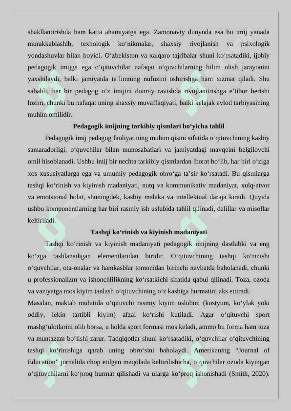 Pedagogik imij 5