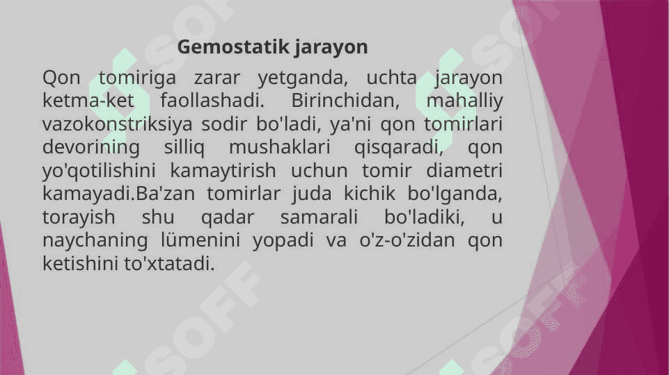GEMOSTAZ VA QONNING IVISHI JARAYONLARI 5