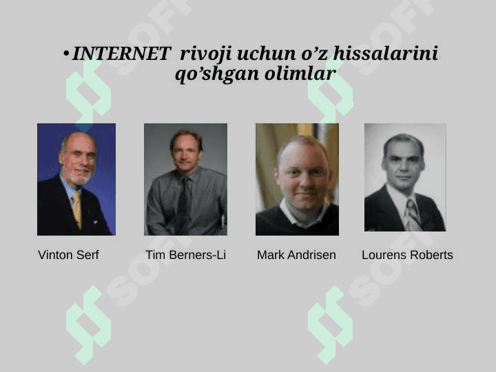 Internet tarmog`ining ishlash texnologiyasi 2