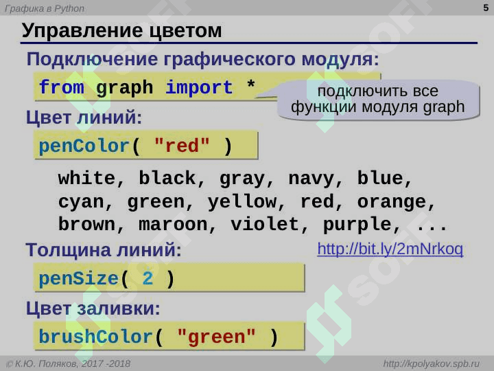 Программирование на Python: графика 5