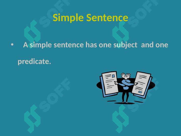 Types of sentence according to the structure 6