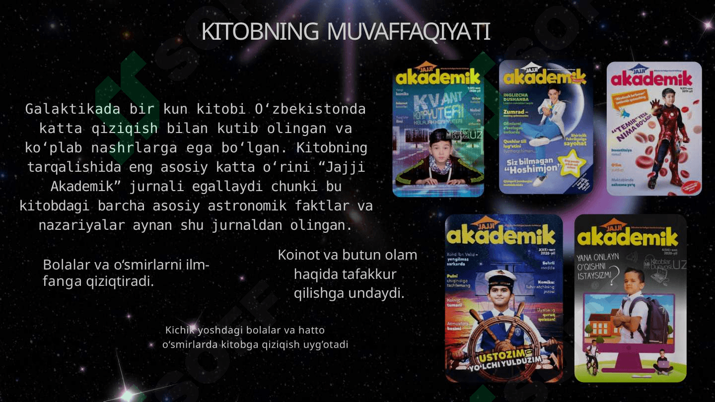 Sa’dullo Quronov  "GALAKTIKADA  BIR KUN" 4