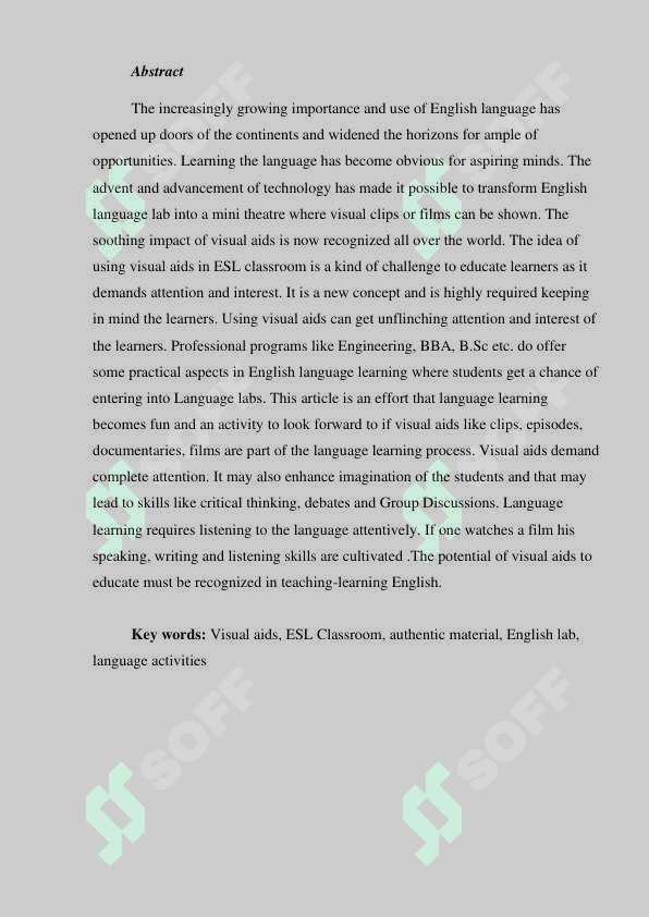 Design of visual aids for the English   Classrooms 3