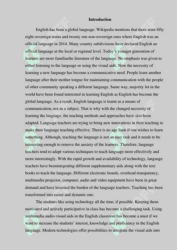 Design of visual aids for the English   Classrooms 4