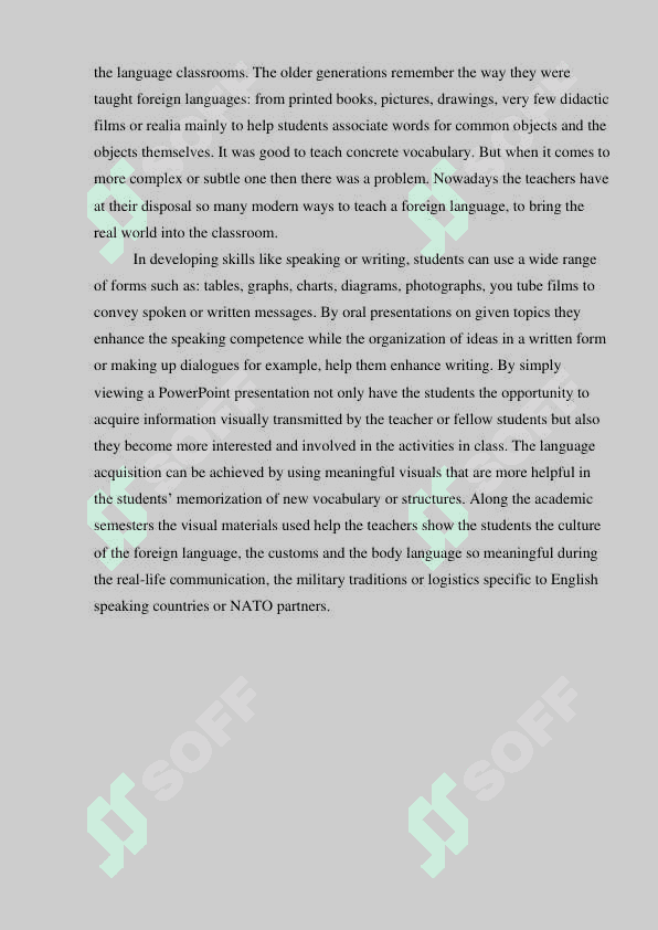 Design of visual aids for the English   Classrooms 5