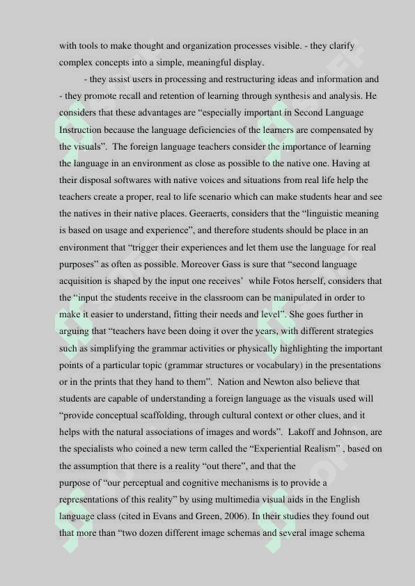 Design of visual aids for the English   Classrooms 8