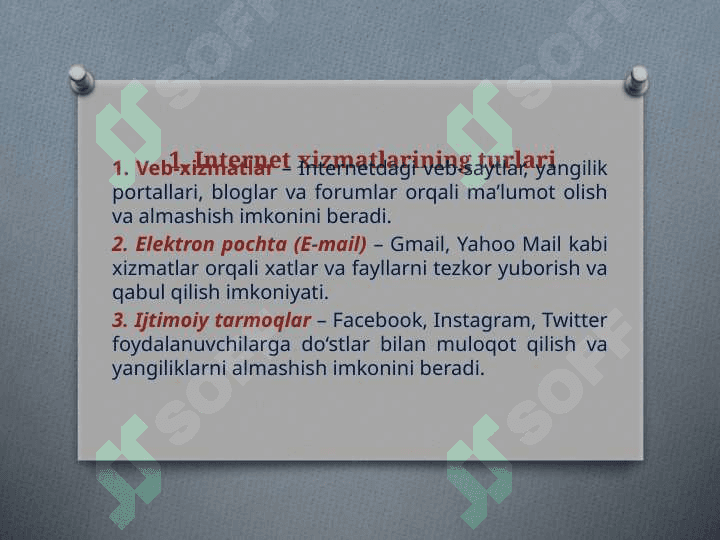 Internet xizmatlari 3