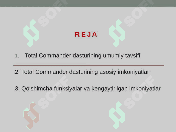 Total Commander qobiq dasturi                imkoniyatlari 2