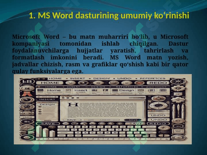 MS Word dasturining qo’shimcha imkoniyatlari 3