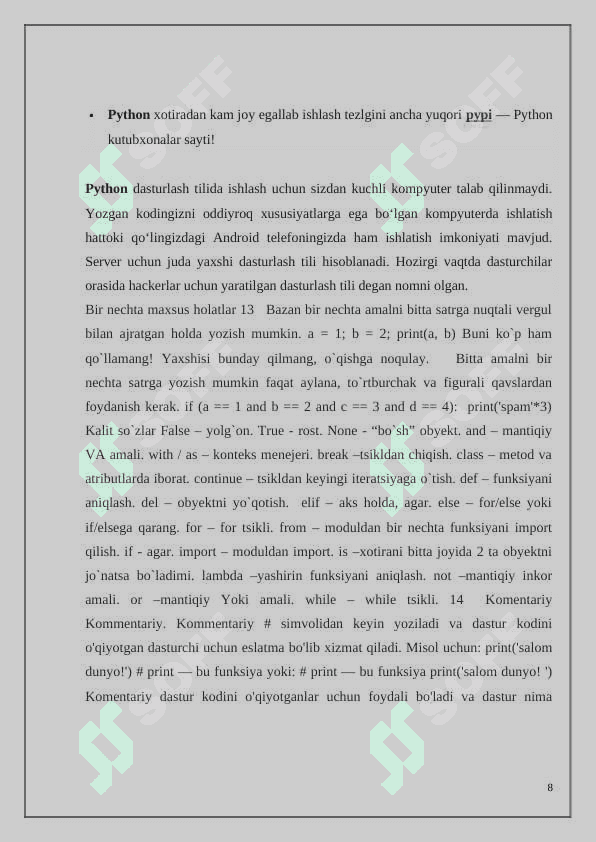 Pythonda JSON bilan ishlash 8