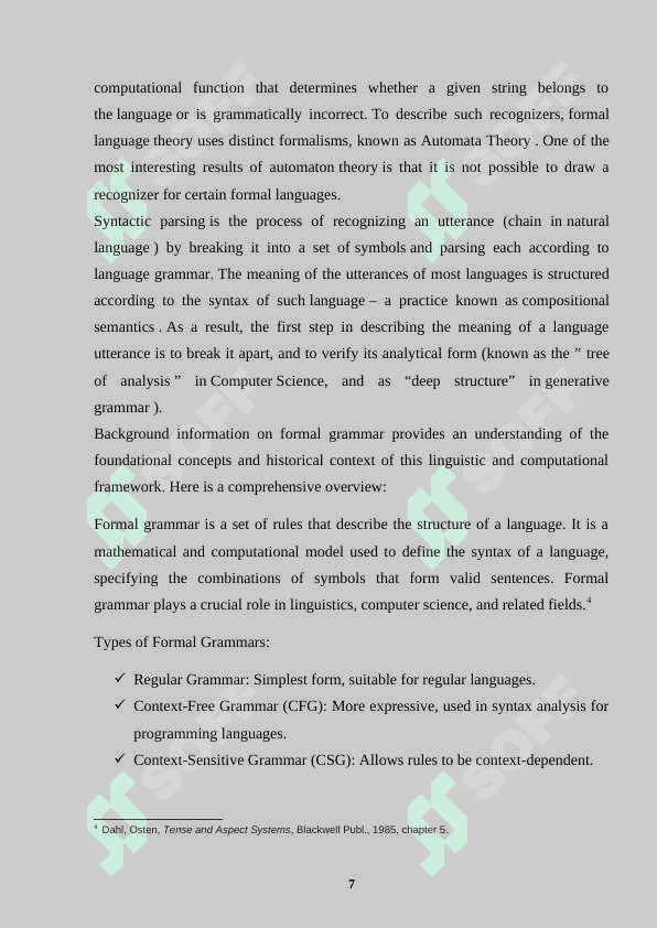 FORMAL GRAMMAR, ITS TASKS AND METHODS OF RESEARCH.. 7