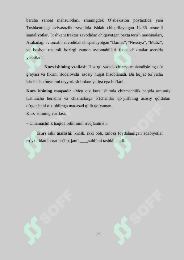 Ish chizmalariga oʻlcham qoʻyish talablari 5