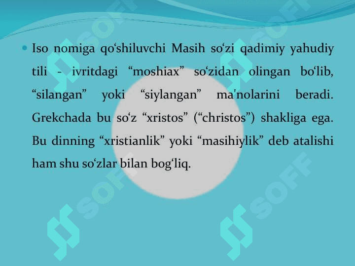 Xristianlik dini haqida 7