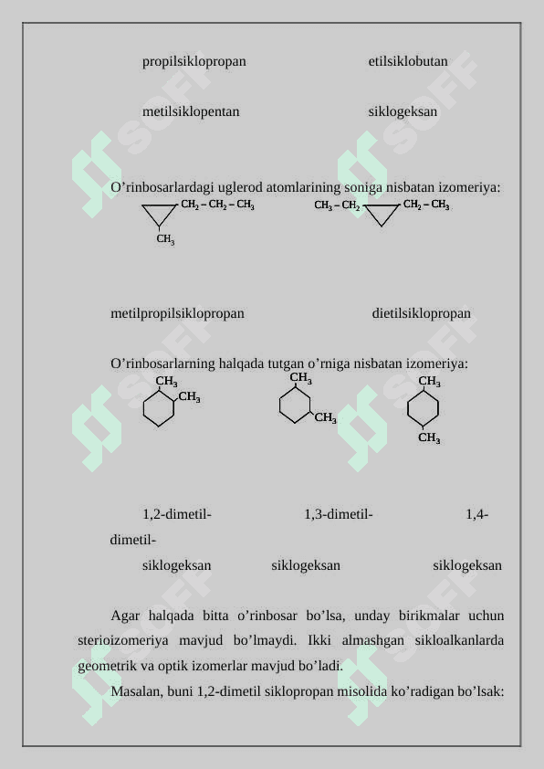Sikloalkanlar 3