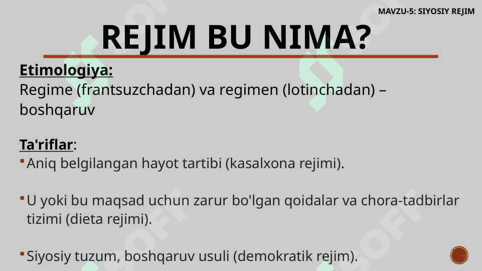 SIYOSIY REJIM 3