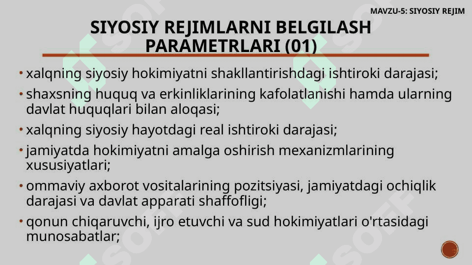 SIYOSIY REJIM 5