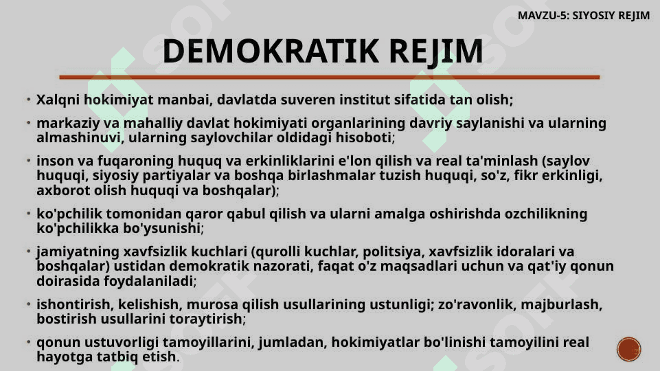 SIYOSIY REJIM 8