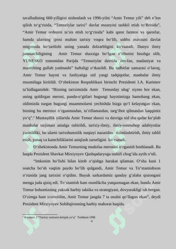 Amir Temur davlatning tashkil topishi 4