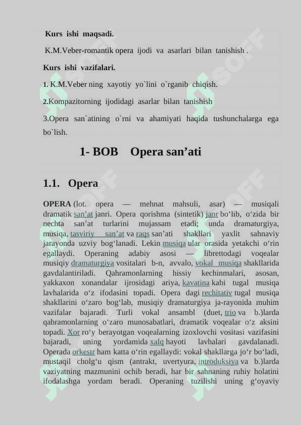 K.M.Veber-romantik opera janrining yaratuvchisi 7