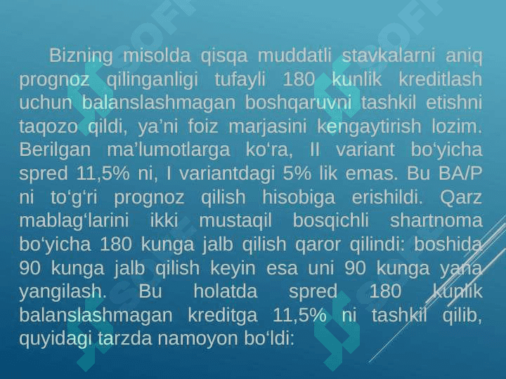 : Kredit foiz stavkalari va ularga ta'sir qiluvchi omillar 6