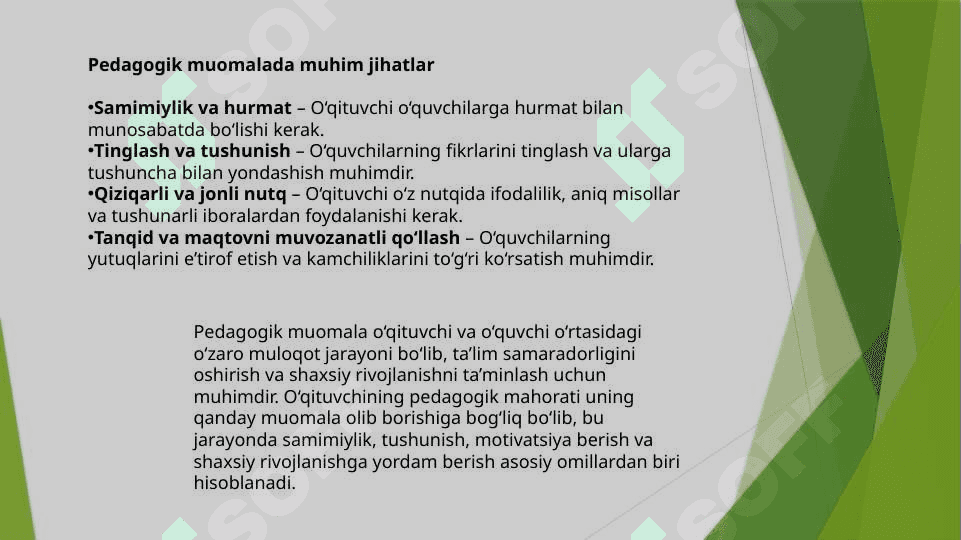 O’qituvchining pedagogik taktikasi 6