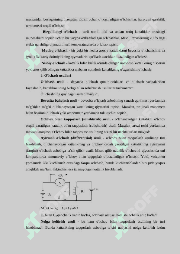 Elektr o’lchash turlari va usullari 4