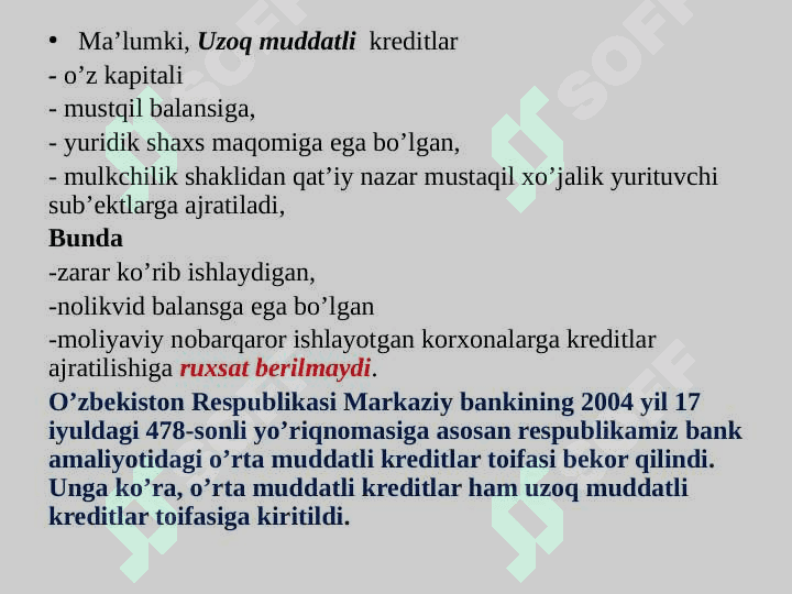 Investitsiya loyihalarini moliyalashtirish usullari va manbalari 6