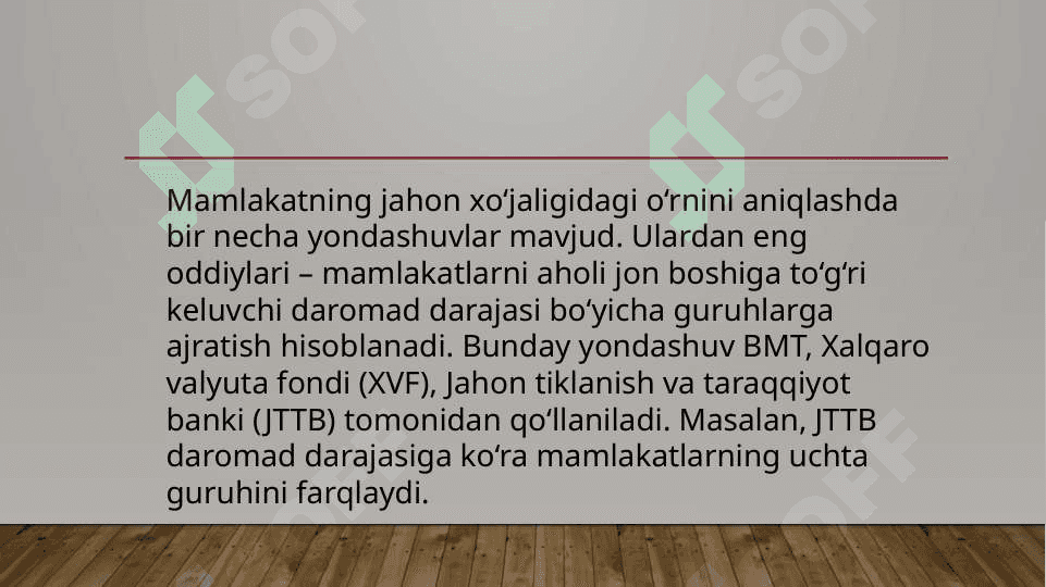 JAHON XO‘JALIGI VA UNING EVOLYUSIYASI 6