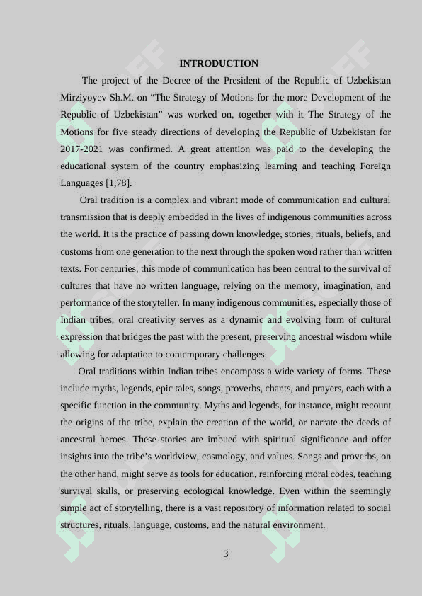 ORAL CREATIVITY OF INDIAN TRIBES 3