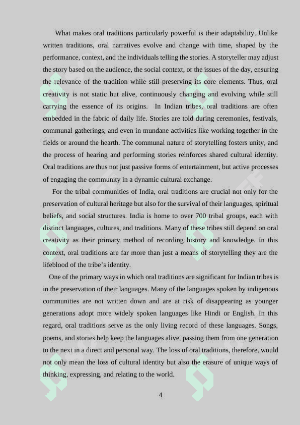 ORAL CREATIVITY OF INDIAN TRIBES 4