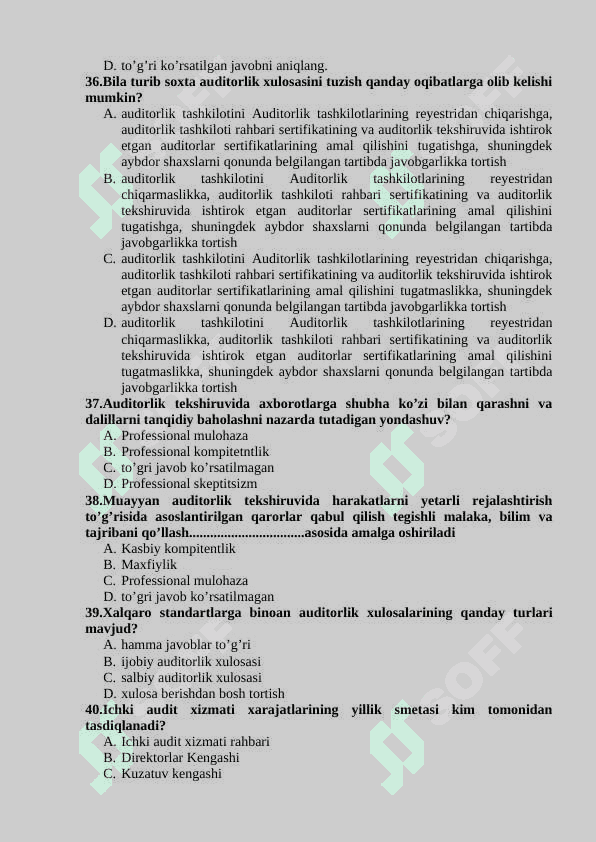 AUDIT FANIDAN TEST 7