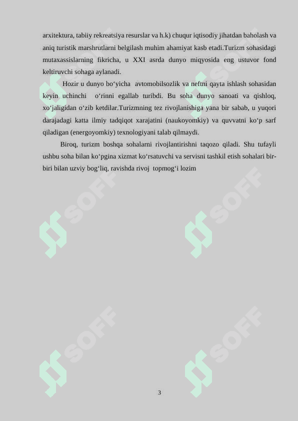 “O`zbekistonning turizm salohiyati” 3