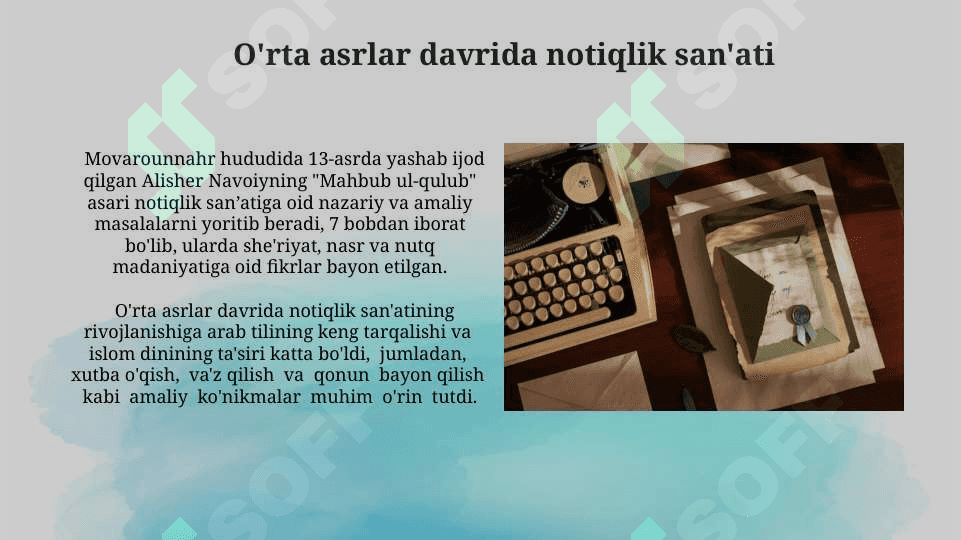 Notiqlik sanʼatining shakllanish tarixi 6