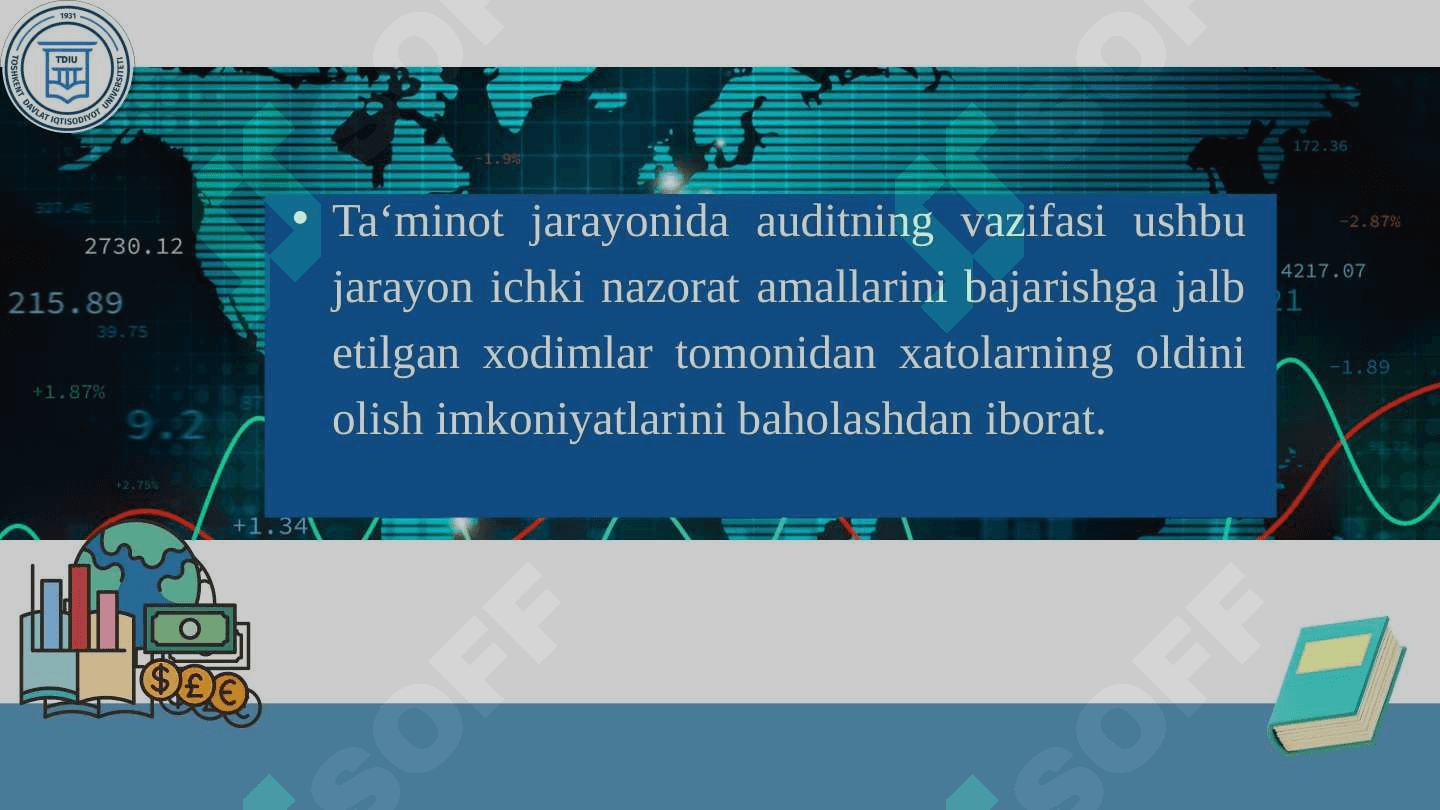 TA’MINOT JARAYONI  AUDITI SIFATLI PPTX 4