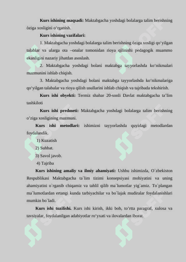 Maktabgacha yoshdagi bolalarga talim berishning o’ziga xosligi 4