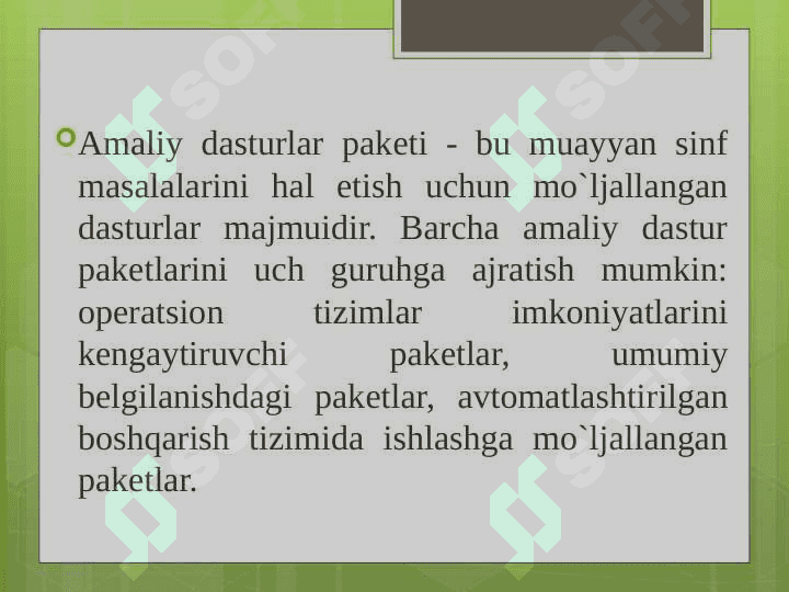 Amaliy dastur paketlari 4