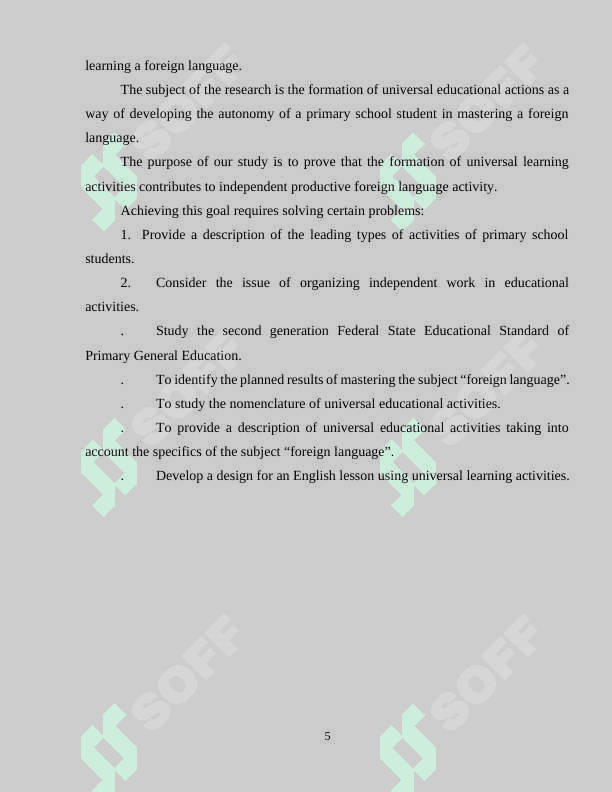 Developing learners' autonomy and independence in English language classes for young learners 5