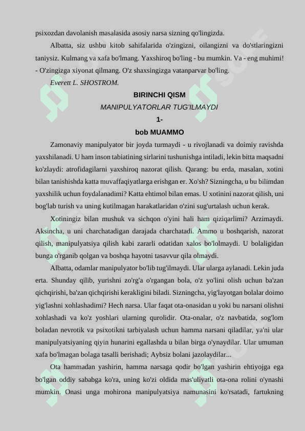 Everett Shostrom Karnegiga qarshi so'z 5