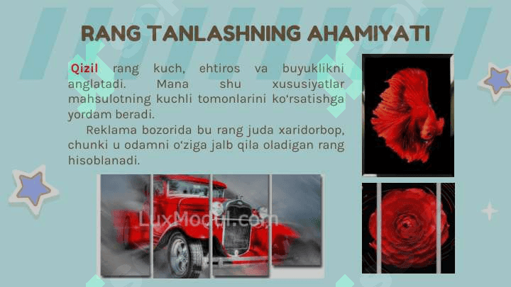 RANG MODELLARI VA GRAFIK FORMATLAR 8