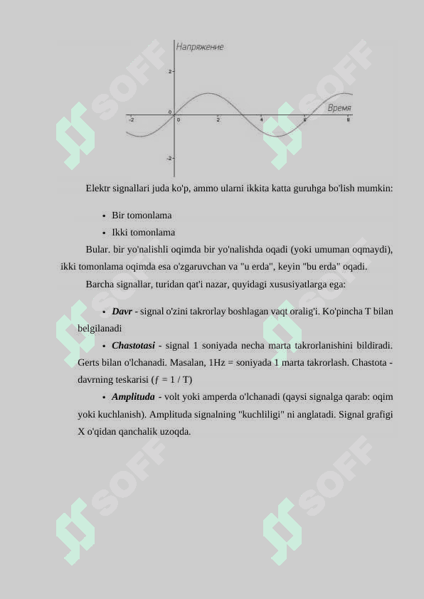 Vaqt va daraja bo’yicha signallarni ifodalash 7