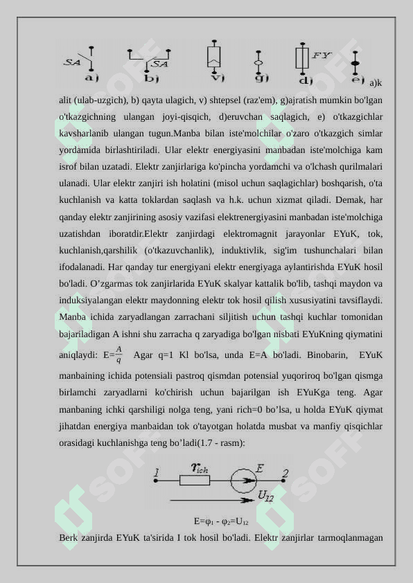 Elektr zanjir va uning elementlariElektr zanjir va uning elementlari 4