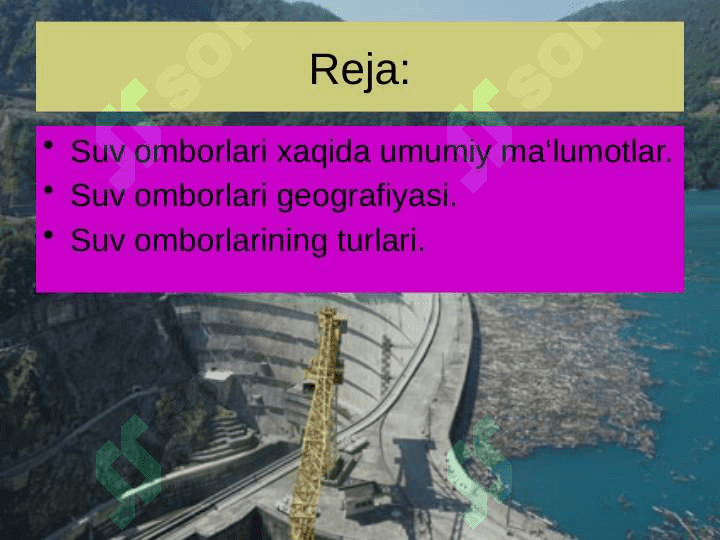 Suv omborlari va ularning ahamiyati 2