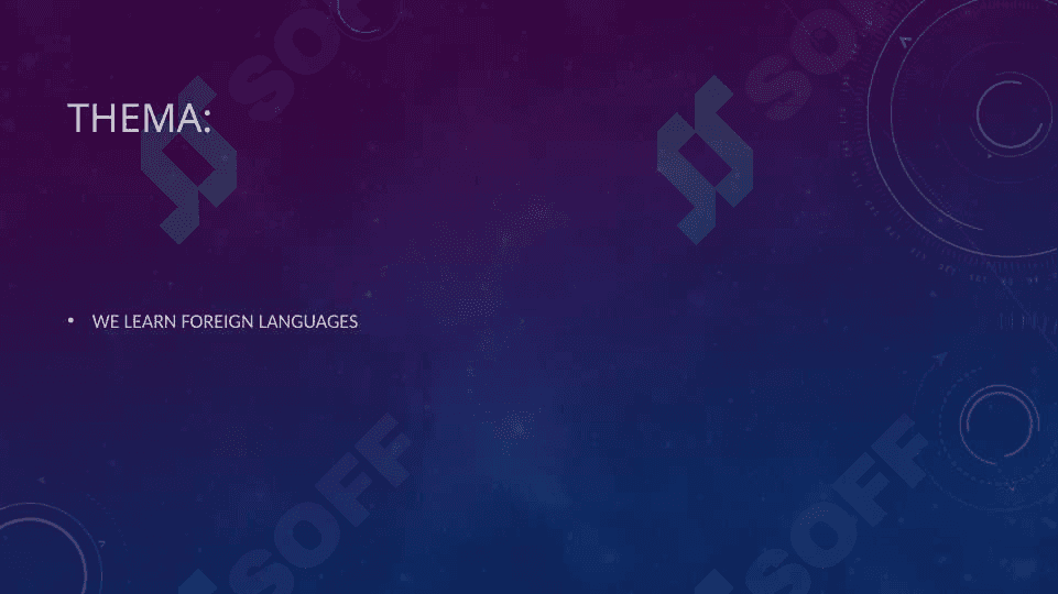 WE LEARN FOREIGN LANGUAGES 2