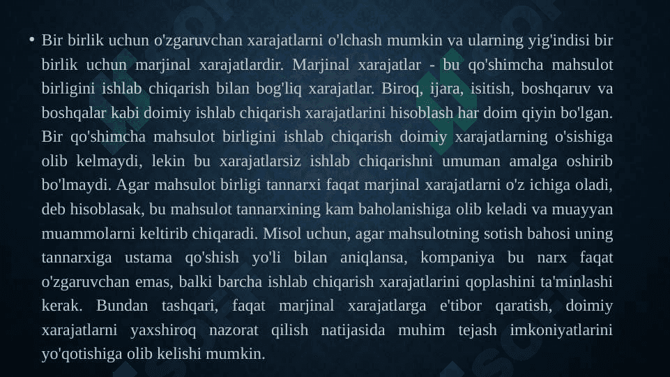 FAOLIAYT TURLARI BUYICHA XARJATLARNI HISOBGA OLISH (ABC USULI) 4