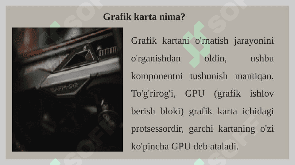 Videokartani o‘rnatish va ishlatish 4
