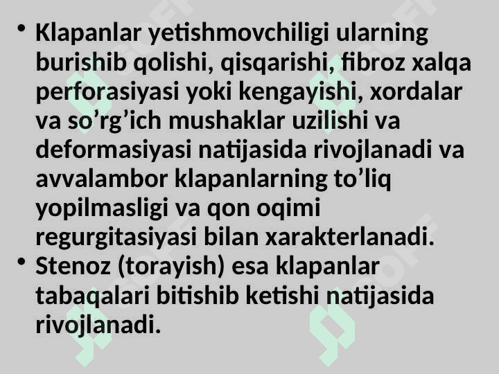 YURAK ORTTIRILGAN NUQSONLARI 3