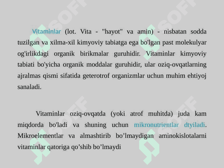 Bитаминлар . Vitaminlar 7