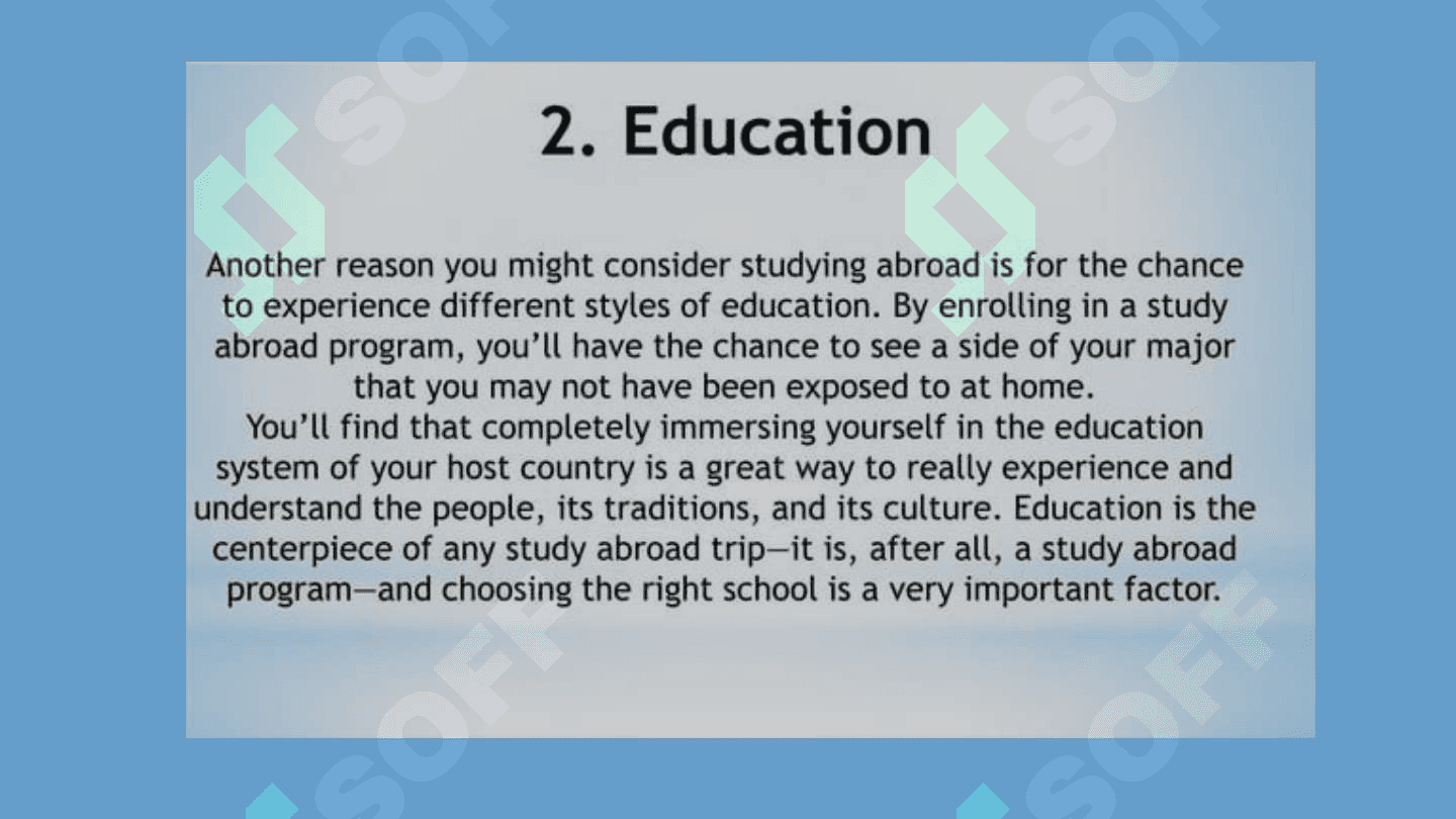 Benefits of studying abroad 3
