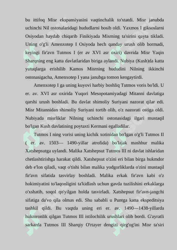 Yangi podsholik davrida Misr 4